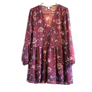 Forever 21 sheer tunic dress, size S